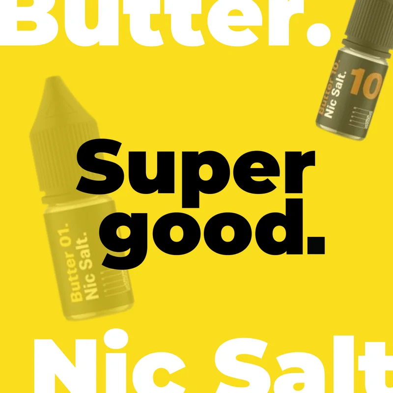Supergood Butter Collection 10ml Nic Salt E-Liquids