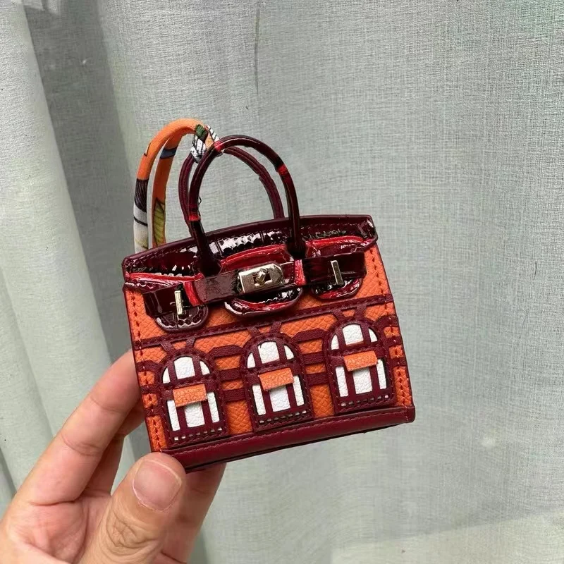 PU House mini bags for airpods lipsticks jewelry accessory