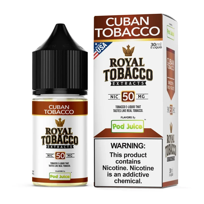 Cuban Tobacco SALT - Pod Juice x Royal Tobacco Extracts - 30mL