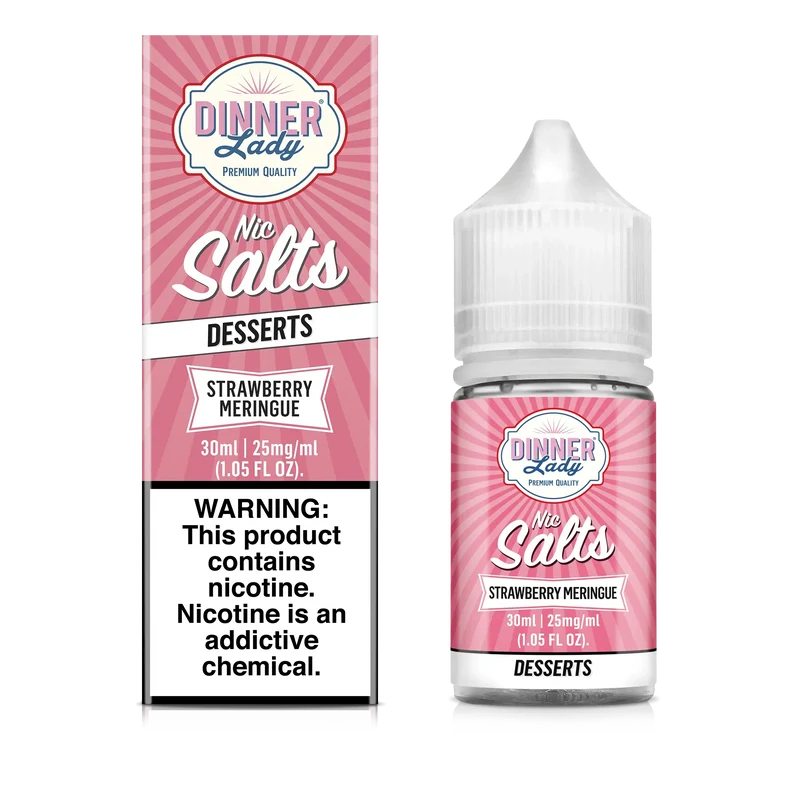Strawberry Meringue SALT - Dinner Lady - 30mL