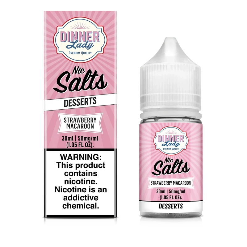 Strawberry Macaroon SALT - Dinner Lady - 30mL