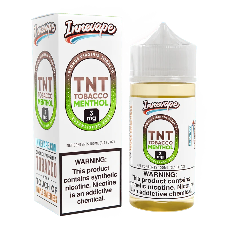 TNT Tobacco Menthol - Innevape E-Liquids - 100mL