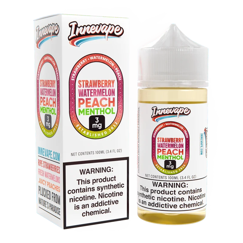 Strawberry Watermelon Peach Menthol - Innevape E-Liquids - 100mL