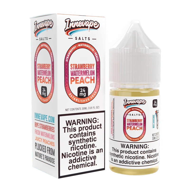 Strawberry Watermelon Peach SALT - Innevape E-Liquids - 30mL