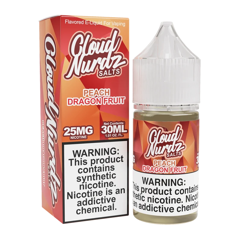 Peach Dragon Fruit SALT - Cloud Nurdz - 30mL