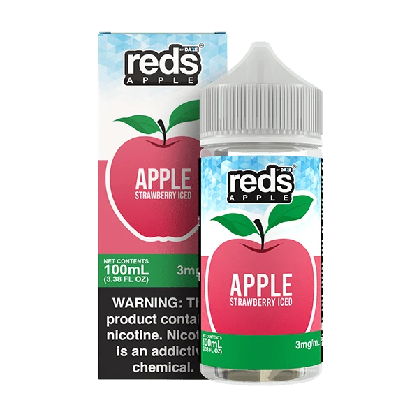Apple Strawberry ICED - Red's Apple E-Juice by 7 Daze - 100mL