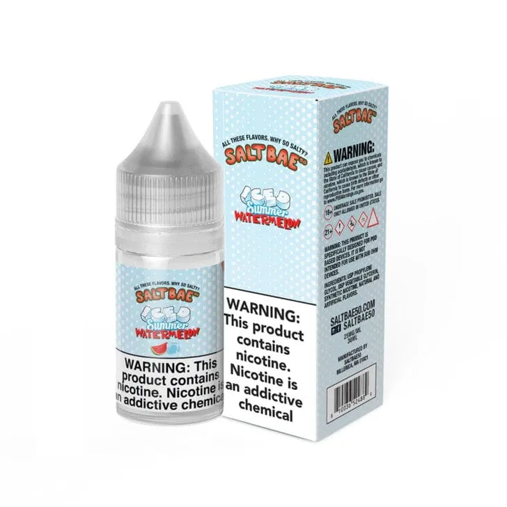 ICED Summer Watermelon SALT (ICED Juicy Watermelon) - Salt Bae 50 - 30mL