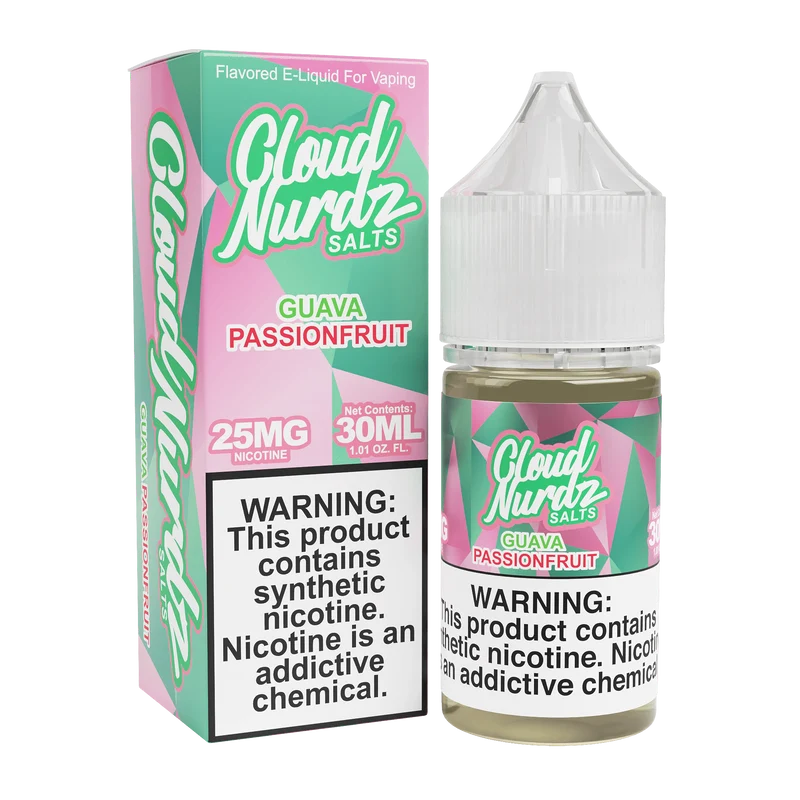 Guava Passionfruit/Pink Guava Passion SALT - Cloud Nurdz - 30mL