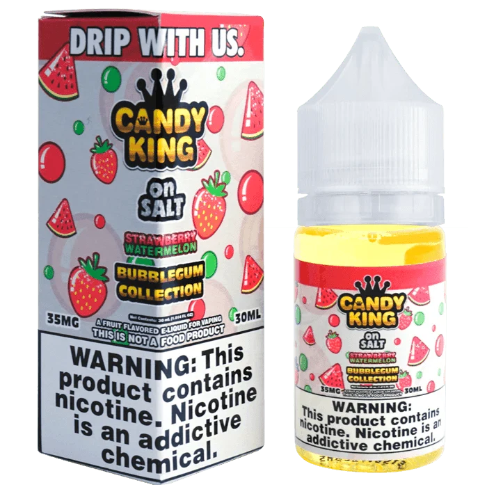 Strawberry Watermelon SALT (BUBBLEGUM SERIES) - Candy King On SALT - 30mL