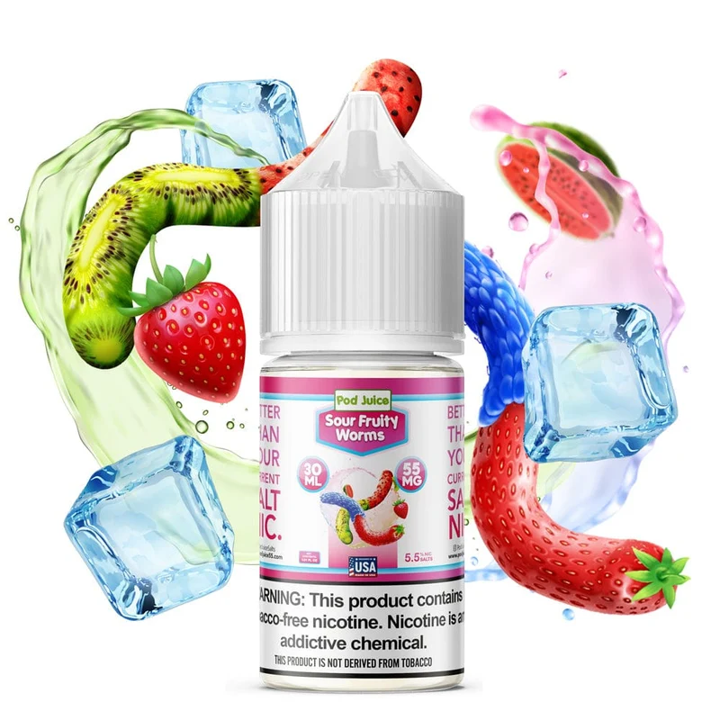 Sour Fruity Worms SALT - Pod Juice - 30mL