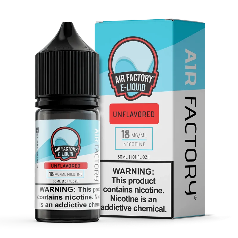 Unflavored SALT - Air Factory E-Liquids - 30mL