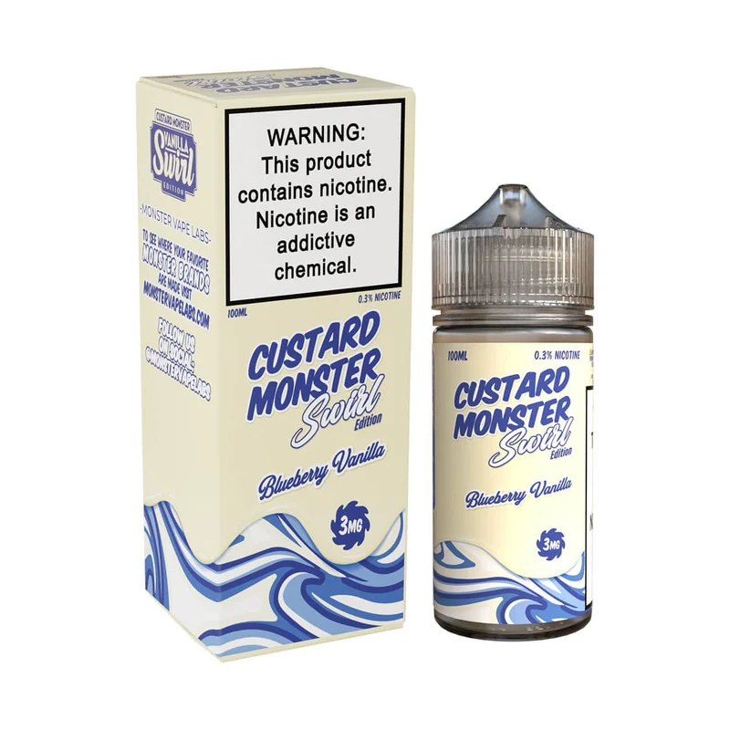 Blueberry Vanilla - Custard Monster SWIRL EDITION - 100mL