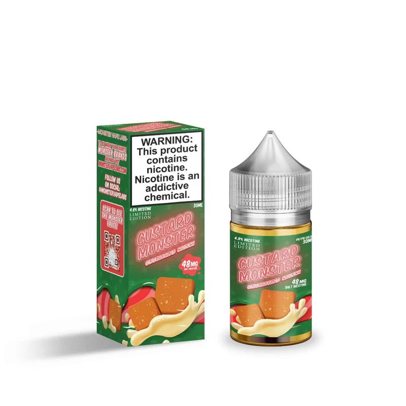 Gingerbread Crunch SALT - Custard Monster - 30mL