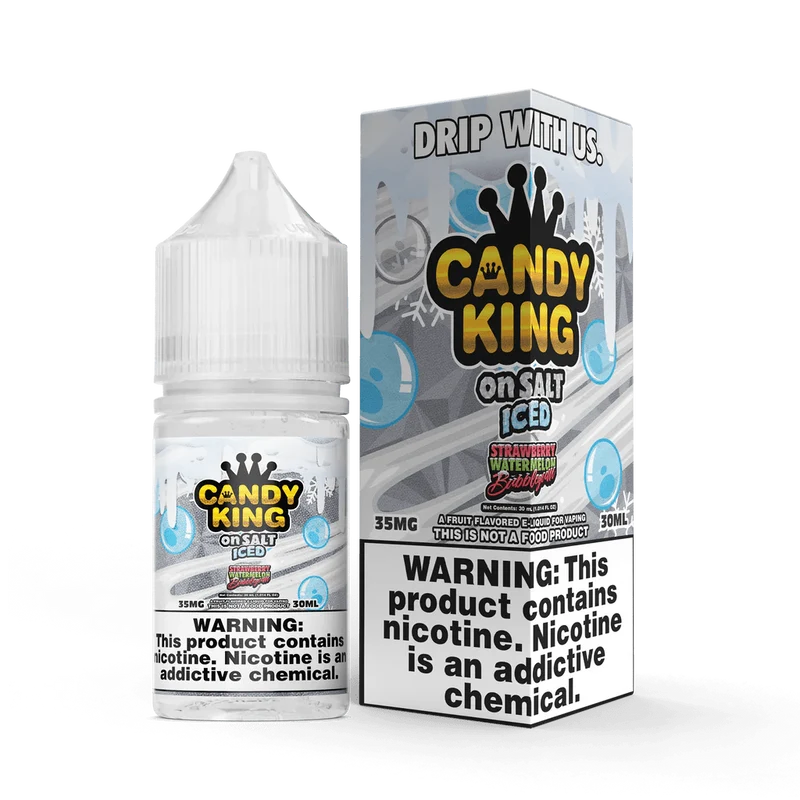 Strawberry Watermelon Bubblegum SALT on ICE - Candy King On SALT - 30mL