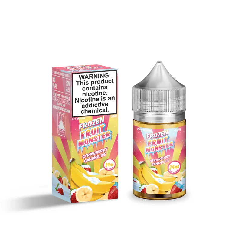 Strawberry Banana ICE SALT - Frozen Fruit Monster - 30mL