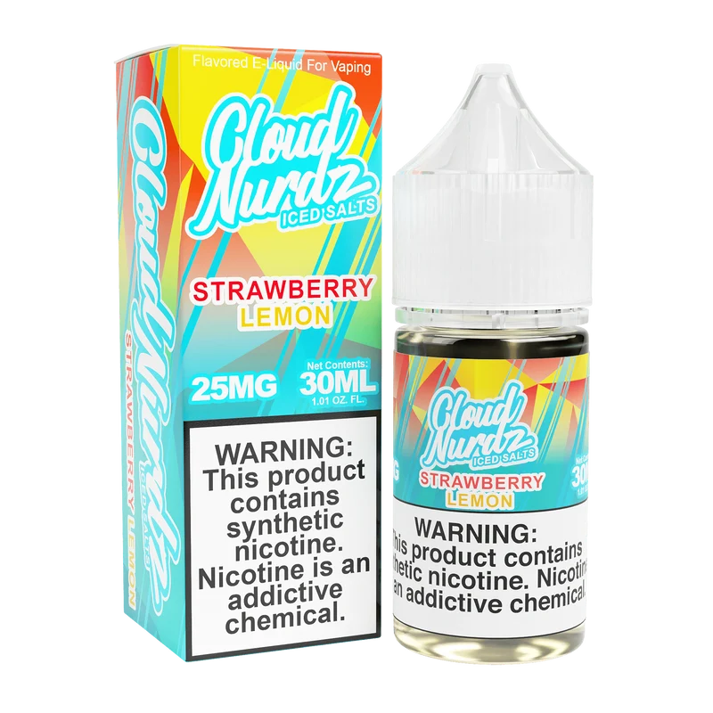 ICED Strawberry Lemon SALT - Cloud Nurdz - 30mL