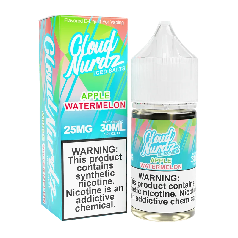ICED Apple Watermelon SALT - Cloud Nurdz - 30mL
