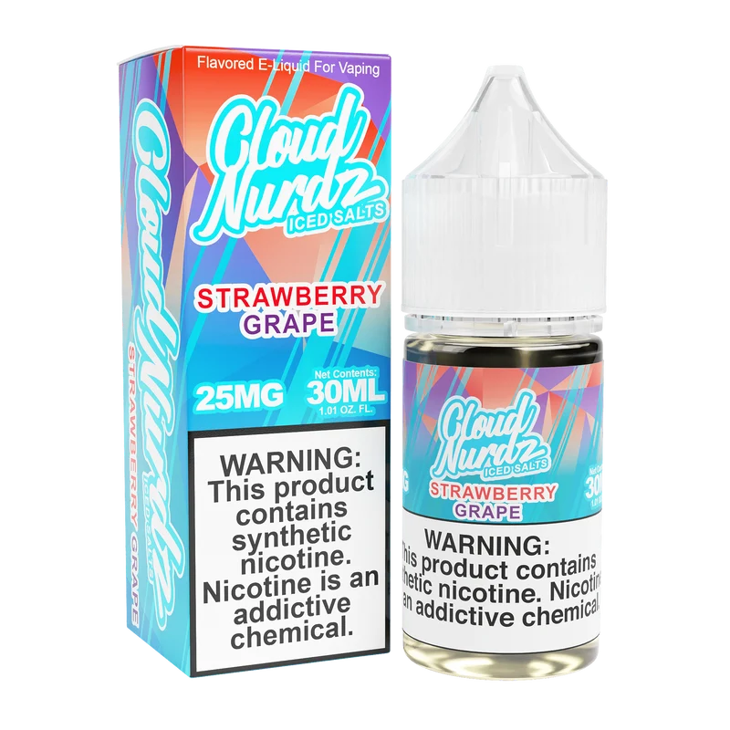 ICED Strawberry Grape SALT - Cloud Nurdz - 30mL