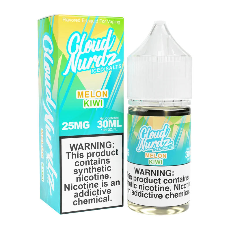 ICED Melon Kiwi SALT - Cloud Nurdz - 30mL