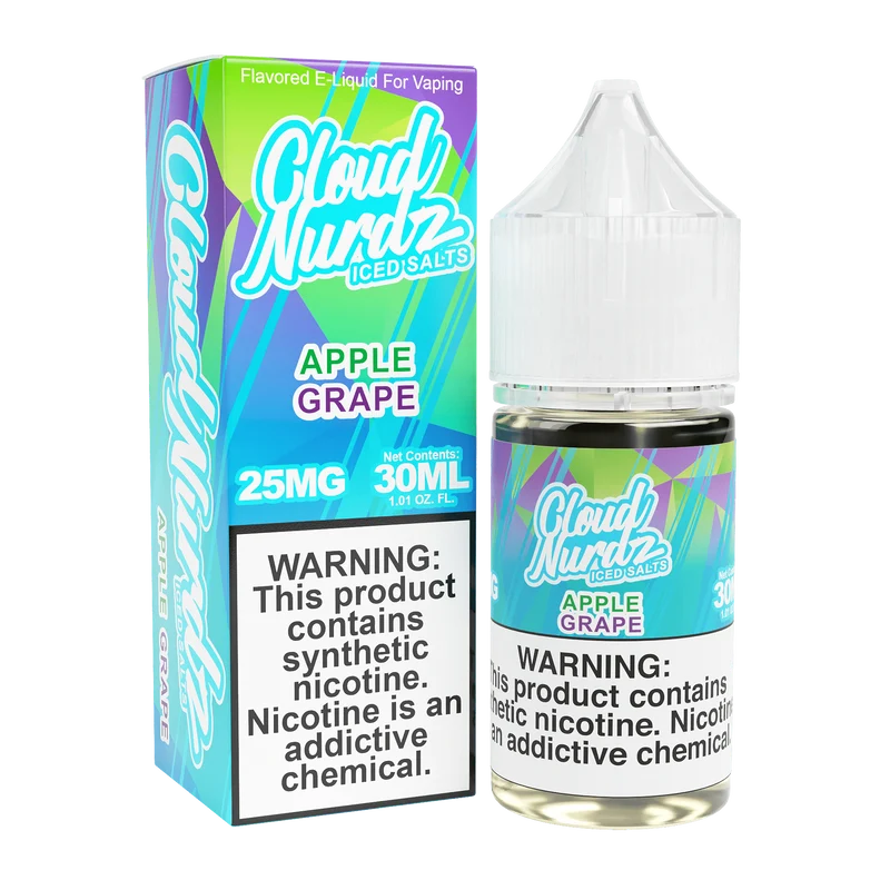 ICED Apple Grape SALT - Cloud Nurdz - 30mL