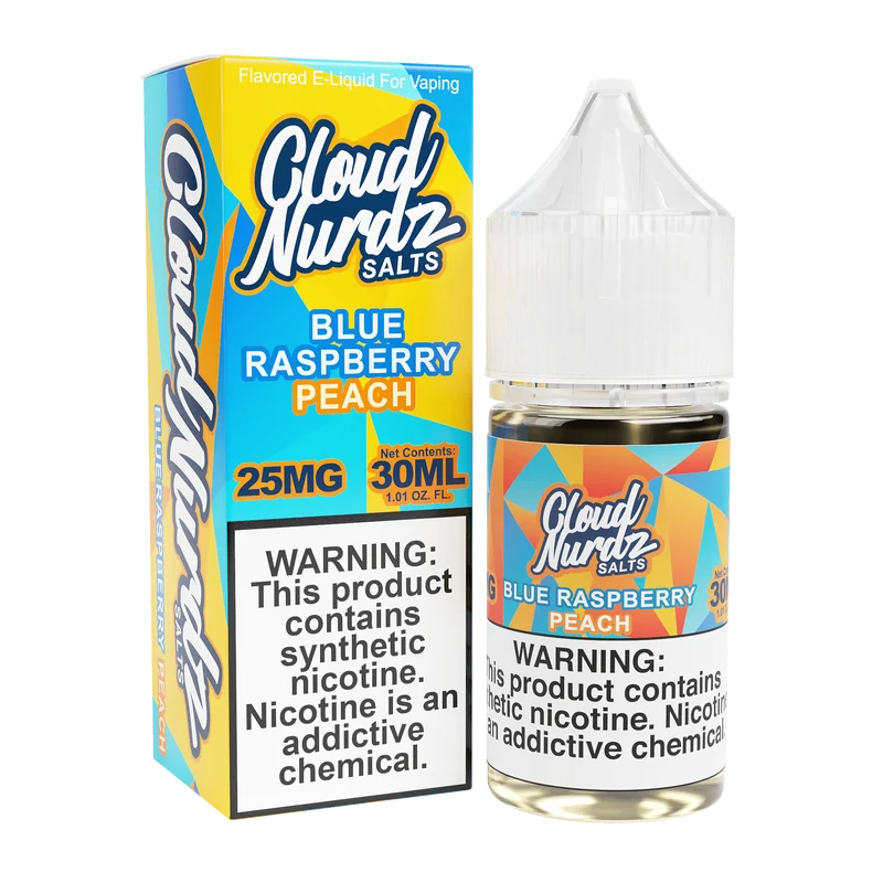 Blue Raspberry Peach SALT - Cloud Nurdz - 30mL