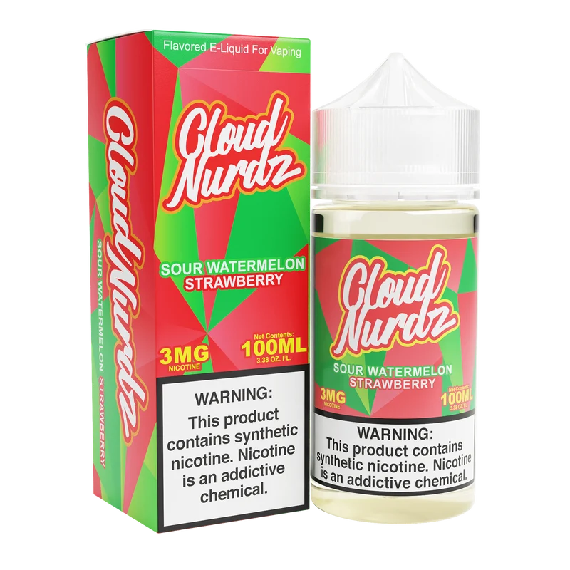 Sour Watermelon Strawberry - Cloud Nurdz - 100mL