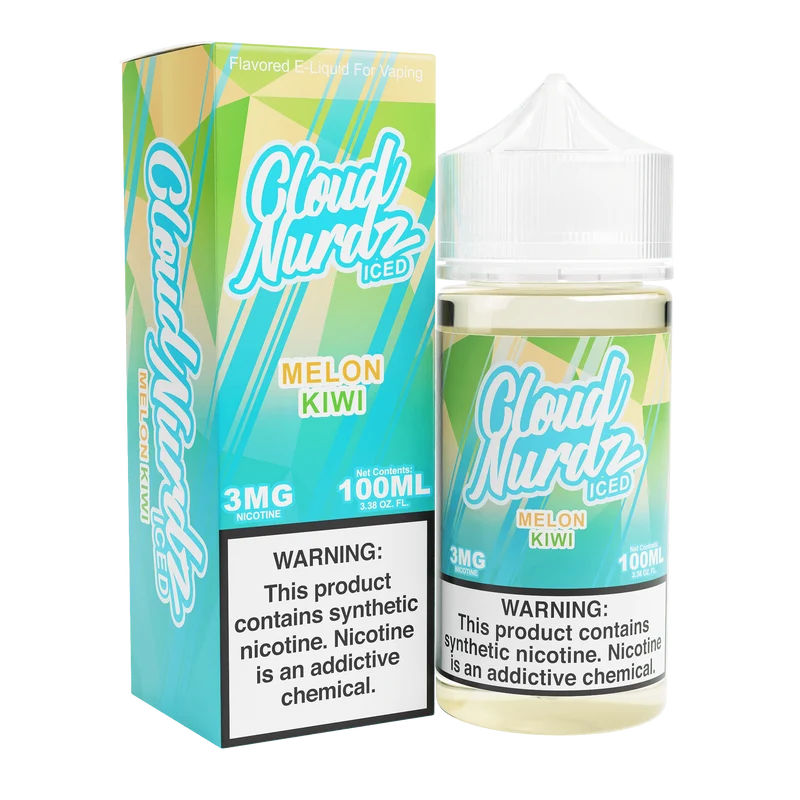 ICED Melon Kiwi - Cloud Nurdz - 100mL