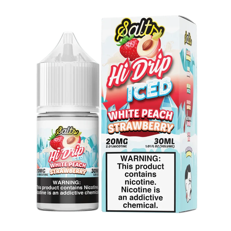 White Peach Strawberry ICED SALT - Hi Drip - 30mL