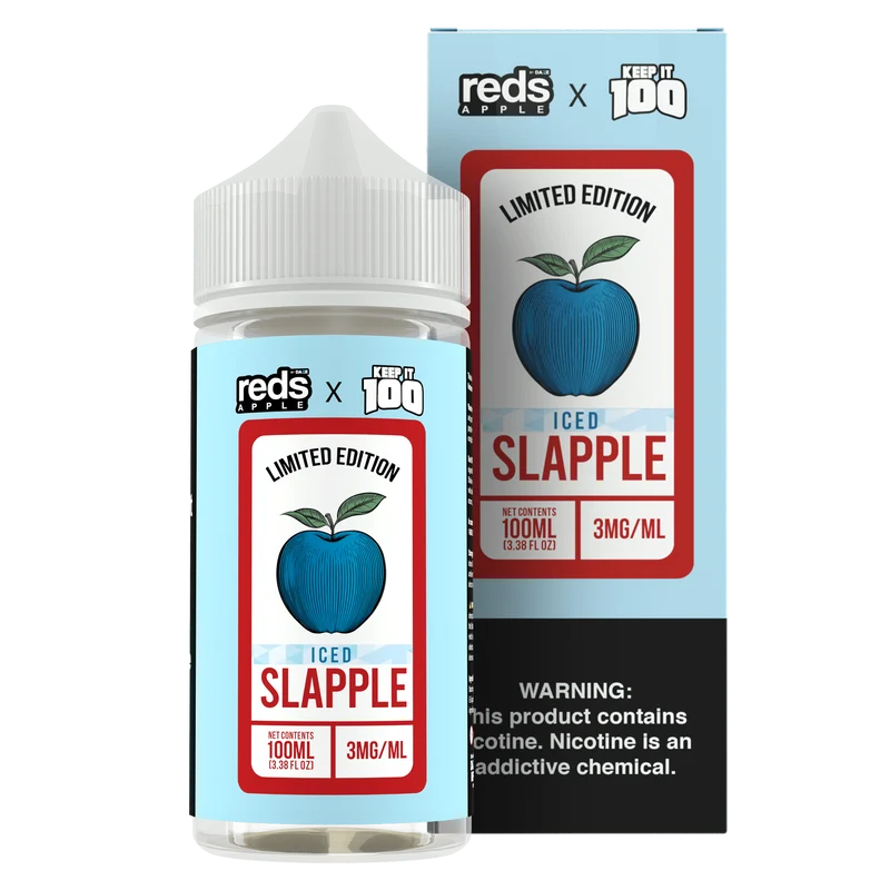 ICED Slapple - Red's Apple E-Juice x Keep It 100 - 100mL